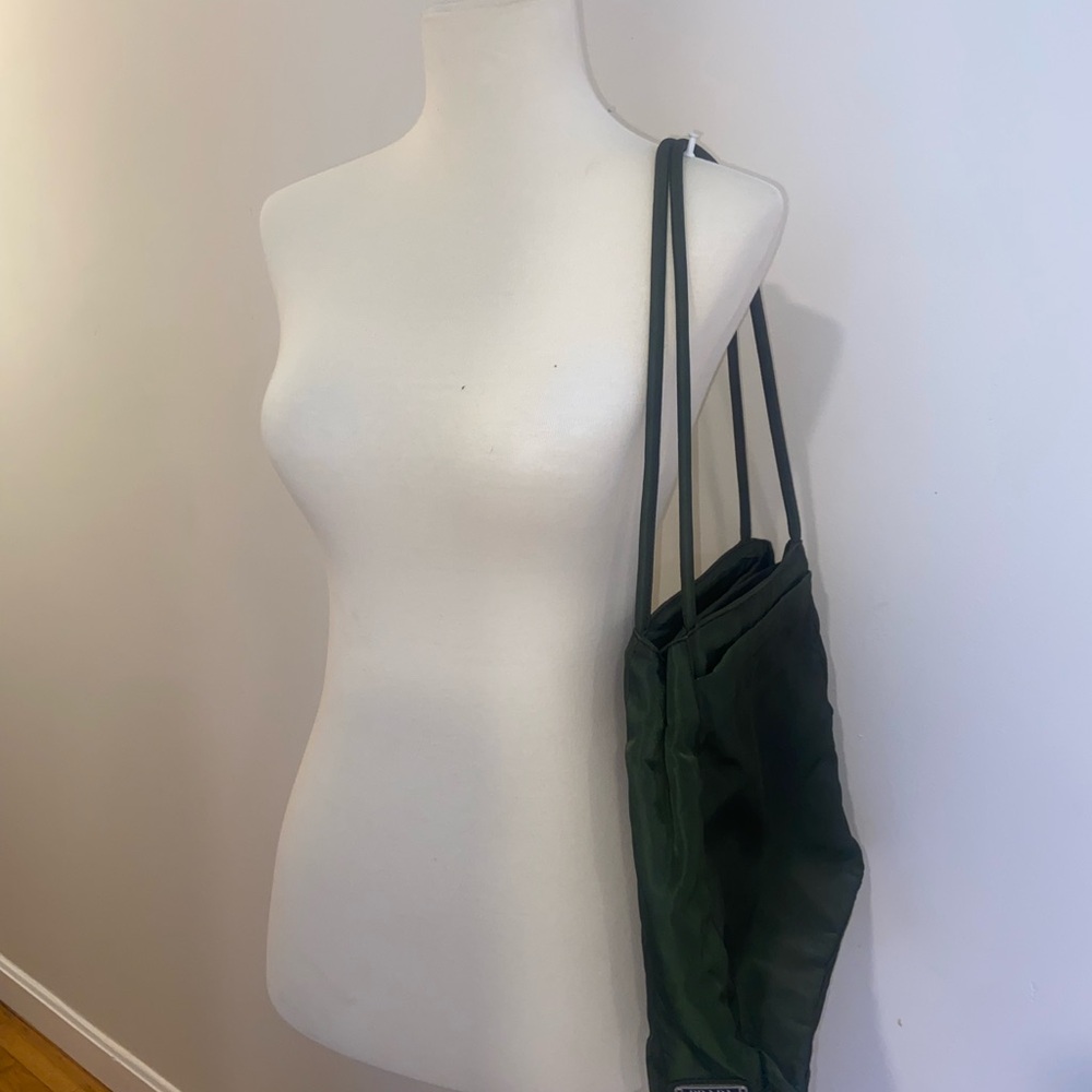 Authentic Prada Military Green Canvas Tote Bag